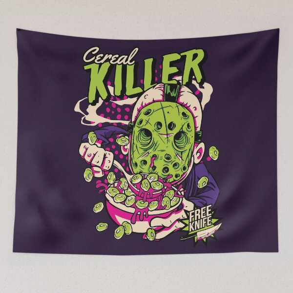 Item preview, Comic Cereal Killer Cereal Box // Funny Horror designed and sold by SLAG-Creative.