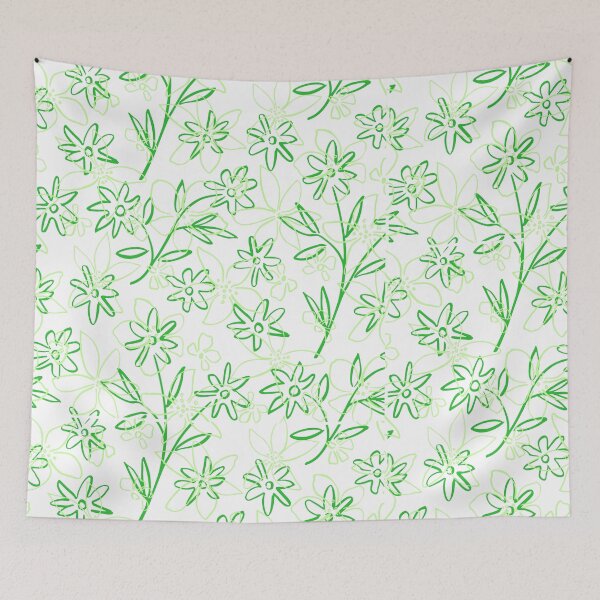 Item preview, Green floral pattern designed and sold by Moonlight-Art-.