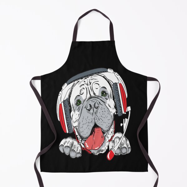 Item preview, dog bullmastiff with phone headset sticker and T-SHIRT designed and sold by angel1818.