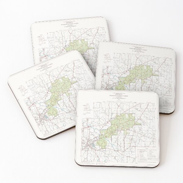Item preview, Tuskegee National Forest Map (1972) Alabama Woodland Reserve Atlas designed and sold by BravuraMedia.