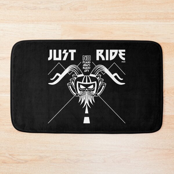 Item preview, Just Ride Motorbike Skull (White) designed and sold by Shico.
