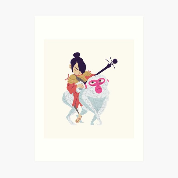 Kubo and Monkey Art Print