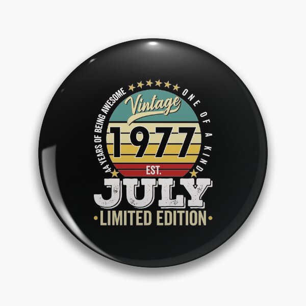Item preview, 44 Years Of Being Awesome - One Of A Kind Limited Edition - 1977 Vintage 44s Retro, Classic, Cool, July Birthday.  designed and sold by ALITOPRINCE.