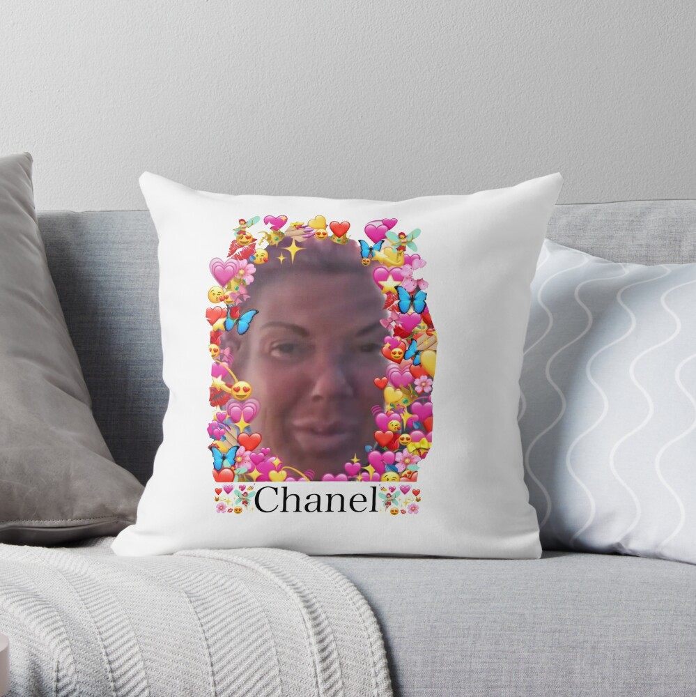 Chanel the African Grey Parrot Meme  Throw Pillow for Sale by