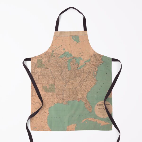 Item preview, Old United States & North America Map (1885) Vintage USA Atlas designed and sold by BravuraMedia.