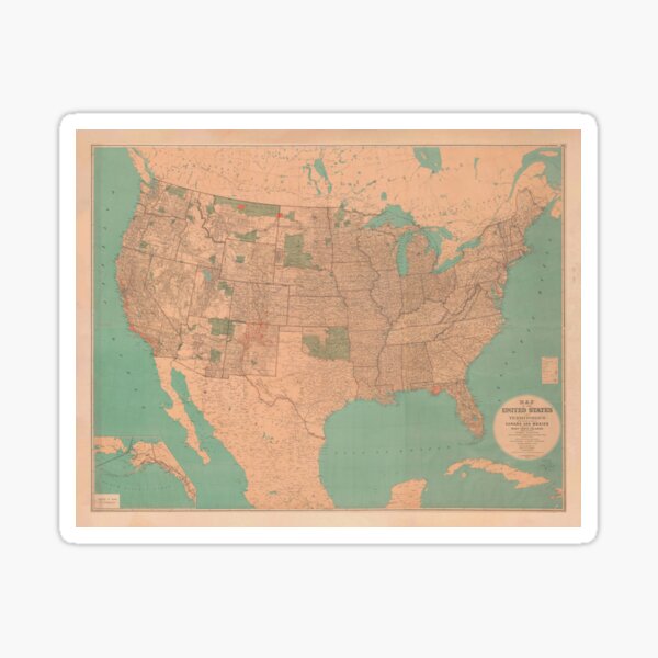 Item preview, Old United States & North America Map (1885) Vintage USA Atlas designed and sold by BravuraMedia.