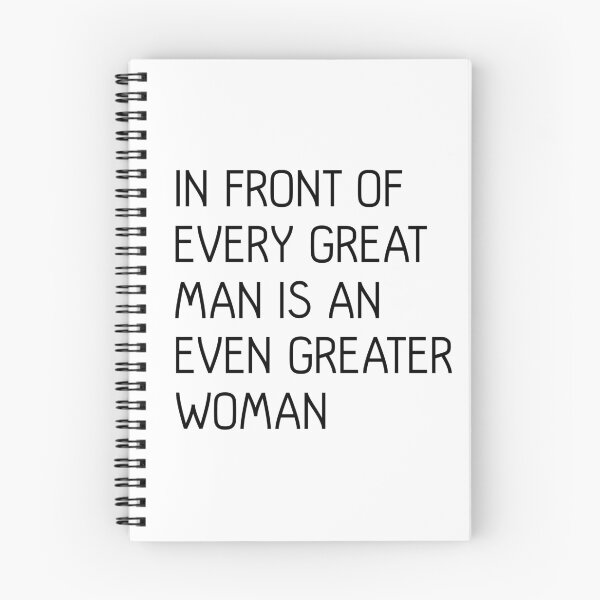 Item preview, In Front of Every Great Man Is An Even Greater Woman Feminist Text Slogan designed and sold by MacPean.