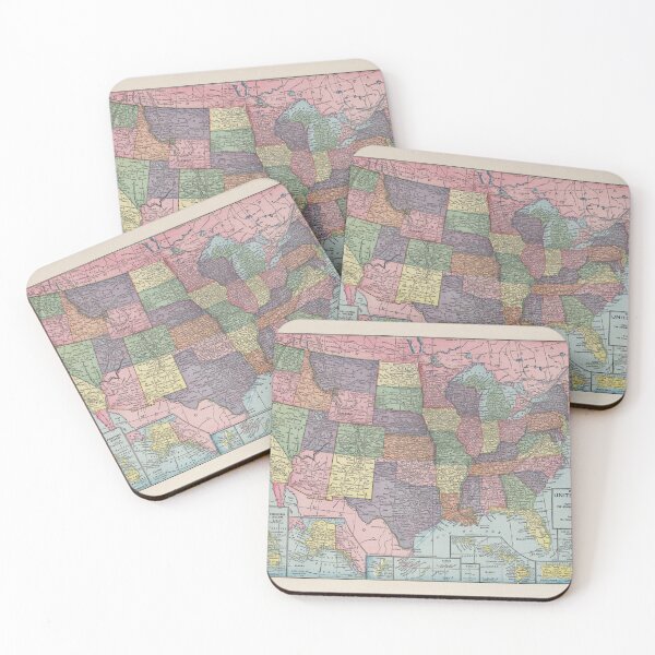 Item preview, Old United States Map (1925) Vintage USA Atlas designed and sold by BravuraMedia.