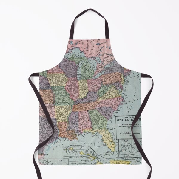 Item preview, Old United States Map (1925) Vintage USA Atlas designed and sold by BravuraMedia.