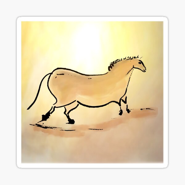 Aperçu de l'œuvre Pferd von Lascaux créée et vendue par Kleidermacher.