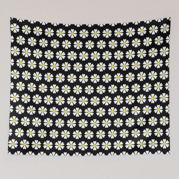 Item preview, White daisy Flower grid pattern designed and sold by BLMcreations.