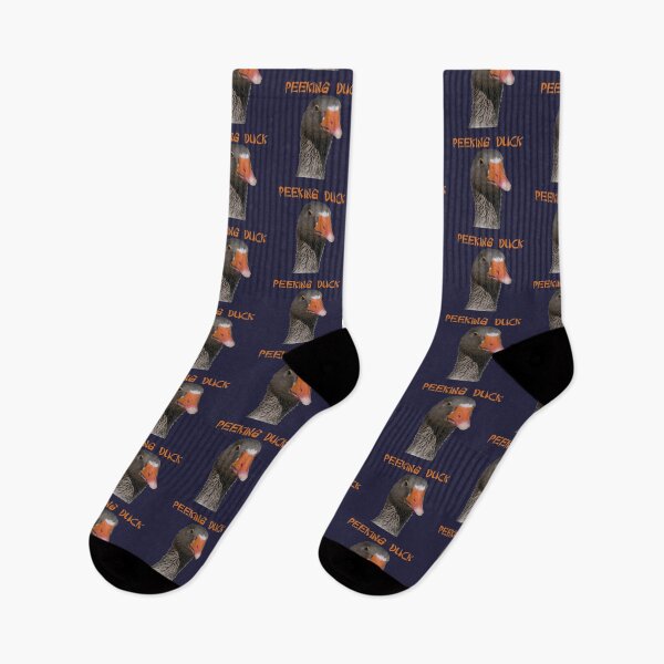 Item preview, Geeky Peeking Duck Under Asian Style Text designed and sold by taiche.