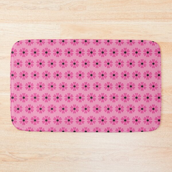 Item preview, Pink and black daisy Flower grid pattern designed and sold by BLMcreations.