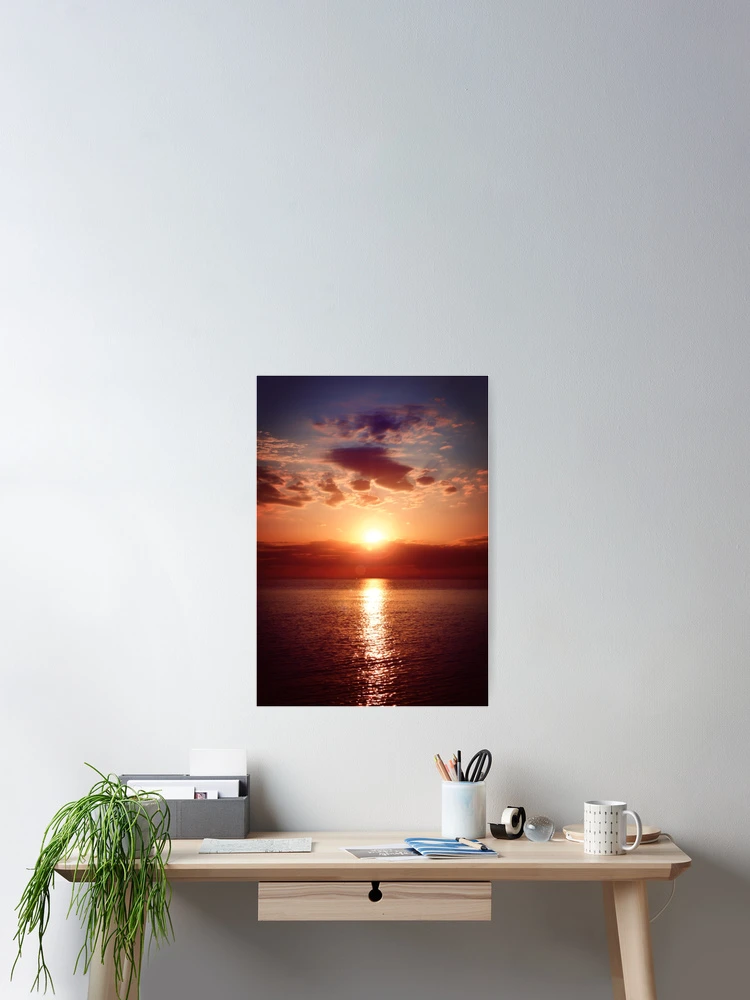 Thumbnail 2 of 3, Poster, Sunset design designed and sold by Roshan Keenoo.