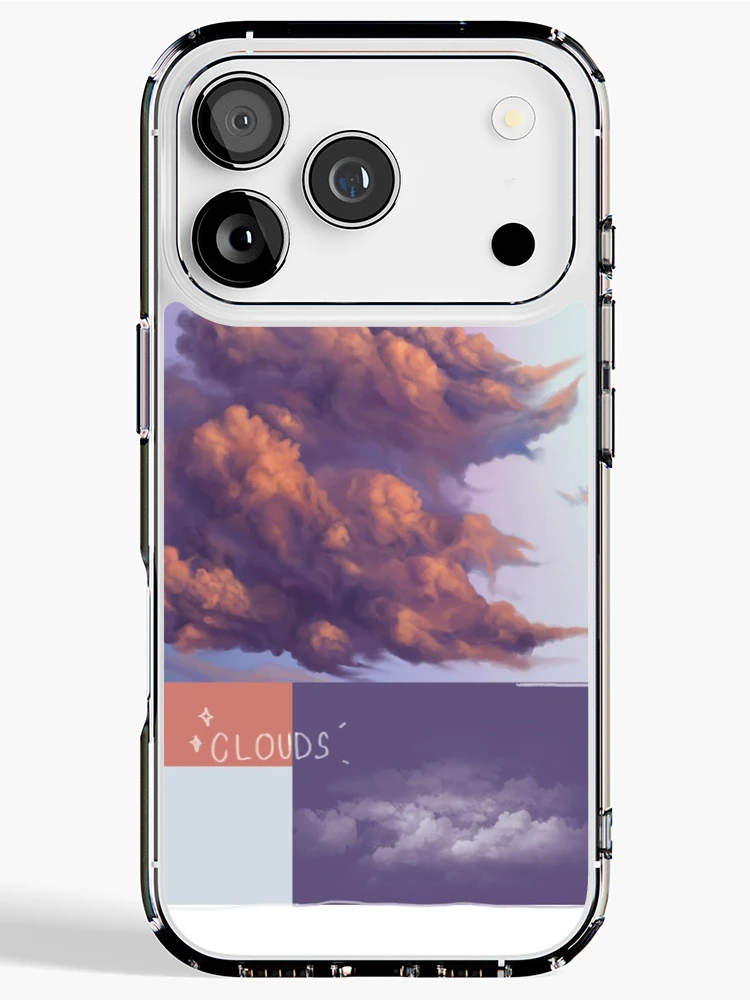 Thumbnail 1 of 5, iPhone Case, peach cloud designed and sold by RushaHarri.
