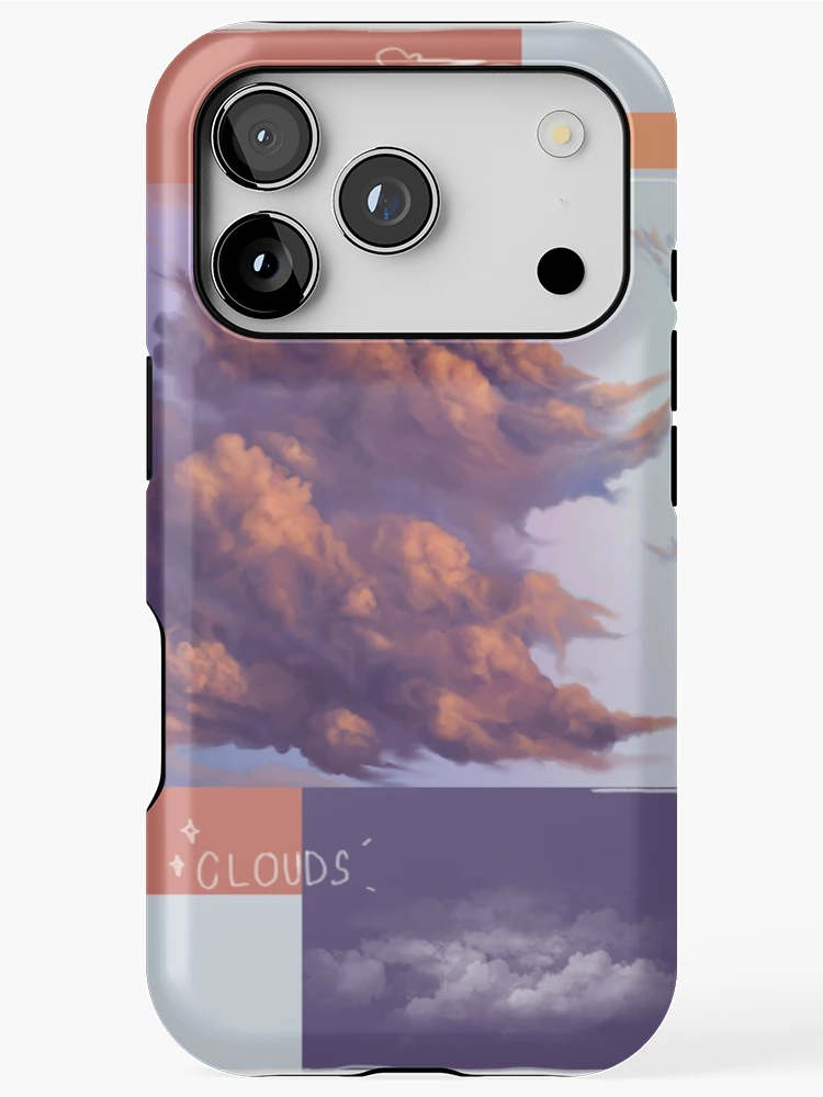 Thumbnail 1 of 4, iPhone Case, peach cloud designed and sold by RushaHarri.