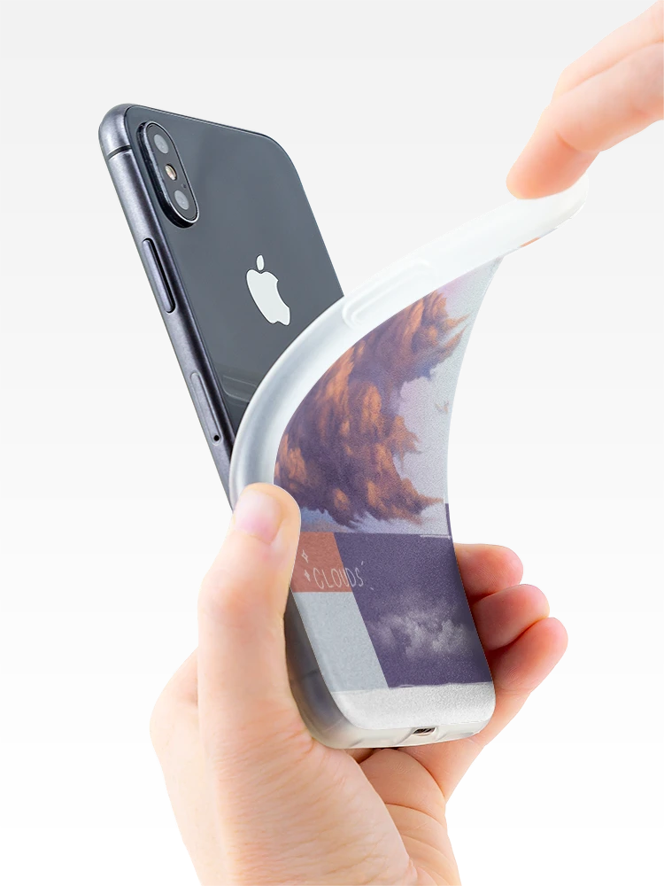 Thumbnail 4 of 5, iPhone Case, peach cloud designed and sold by RushaHarri.