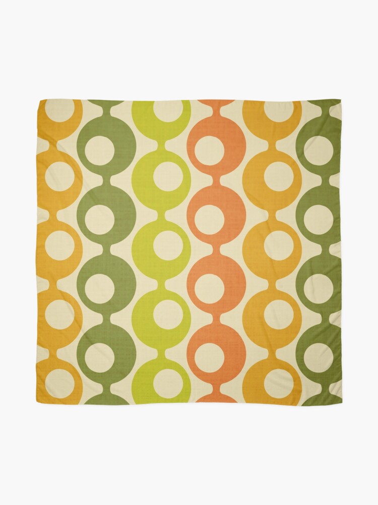 Alternate view of Mid-Century Circles Pattern Scarf