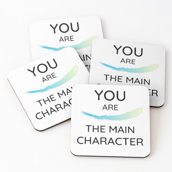 Item preview, You are the main character - You are the protagonist - Hero of your story designed and sold by For the love of Pixels.