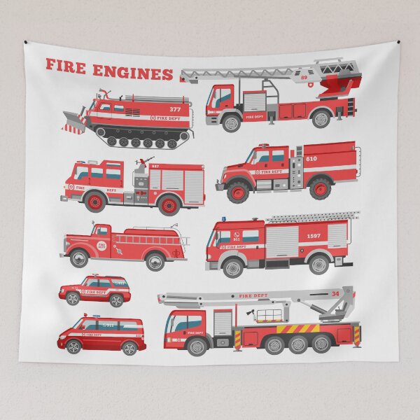 Item preview,  This Kid Love firefighter truck designed and sold by Emil1993.