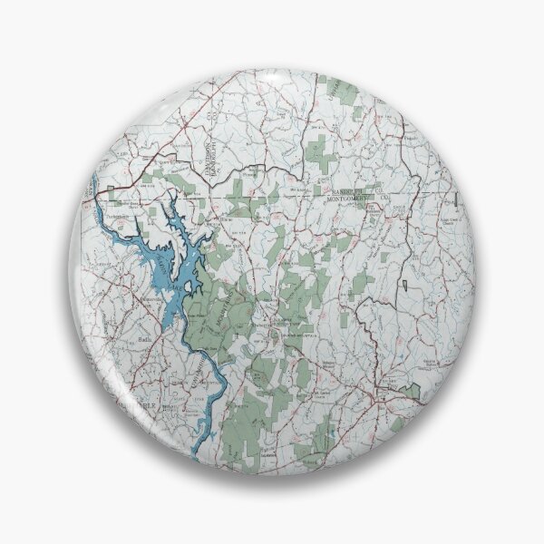 Artikelvorschau, Old Uwharrie National Forest Map (1970) Vintage North Carolina Woodland Reserve Atlas entworfen und verkauft von BravuraMedia.