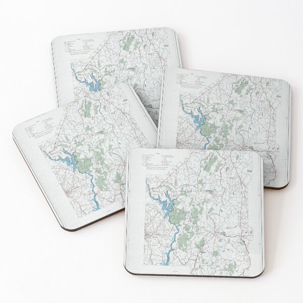 Item preview, Old Uwharrie National Forest Map (1970) Vintage North Carolina Woodland Reserve Atlas designed and sold by BravuraMedia.