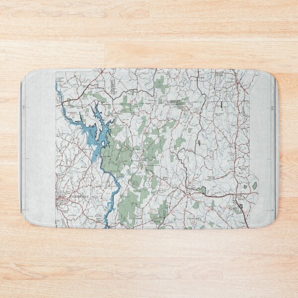 Item preview, Old Uwharrie National Forest Map (1970) Vintage North Carolina Woodland Reserve Atlas designed and sold by BravuraMedia.