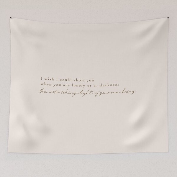 Item preview, The astonishing light of your own being, Hafiz Quote designed and sold by Simple Soul.