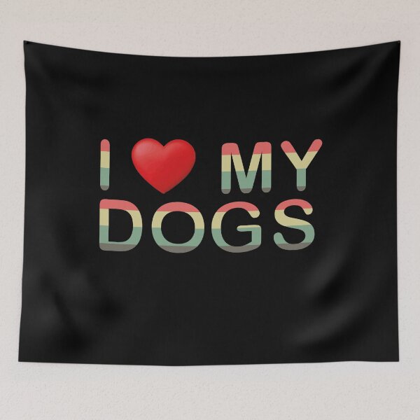 Item preview, ilove my dogs stickers designed and sold by seriesxanime.