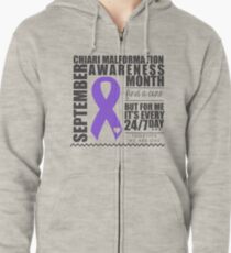 September - Chiari Awareness Month Zipped Hoodie