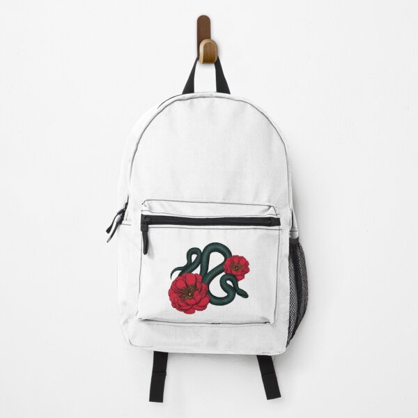 Item preview, Snake and red peony designed and sold by OlyaGutArt.