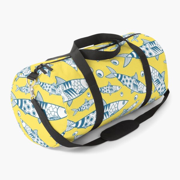 Item preview, Portuguese Lisbon Sardines Pattern Azulejos Yellow designed and sold by idovedesign.