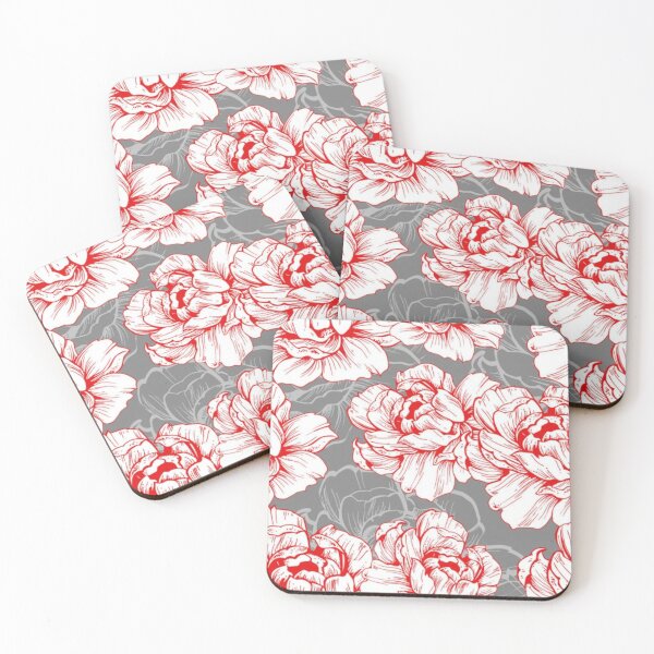 Item preview, huge flowers on a gray background, roses designed and sold by filon19931.