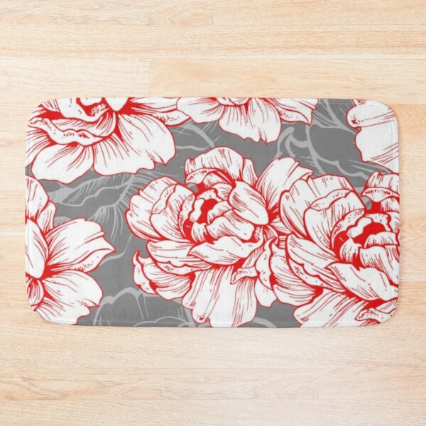 Item preview, huge flowers on a gray background, roses designed and sold by filon19931.