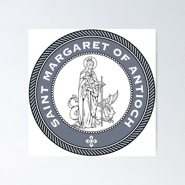 Item preview, ST MARGARET OF ANTIOCH MEDALLION designed and sold by CatholicSaints.