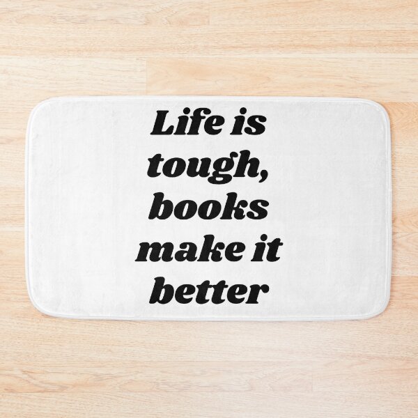 Item preview, Books make life better - Funny reading fangirls quote designed and sold by Faeblehoarder.