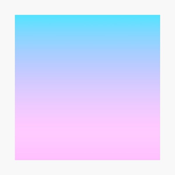Pink Blue Gradient Photographic Print