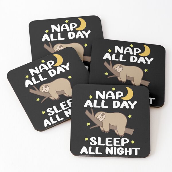 Item preview, Funny Sloth Nap All Day Sleep All Night Sloths Lover designed and sold by designbychow.