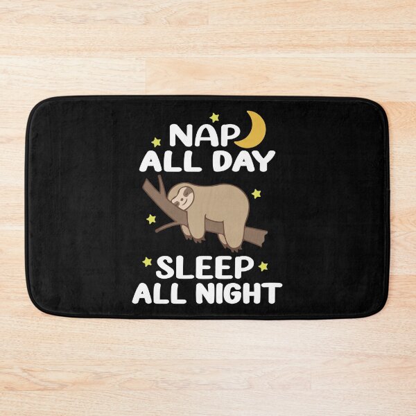 Item preview, Funny Sloth Nap All Day Sleep All Night Sloths Lover designed and sold by designbychow.
