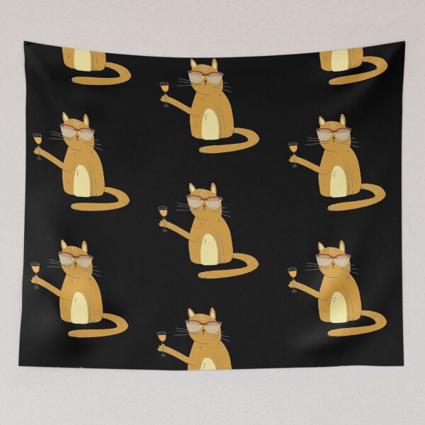 Item preview, Cat With Wine designed and sold by Pavnud.
