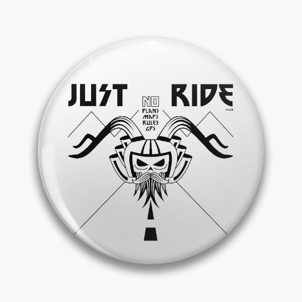 Item preview, Just Ride Motorbike Skull (Black) designed and sold by Shico.