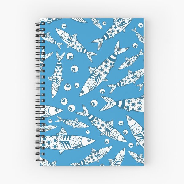 Item preview, Portuguese Lisbon Sardines Pattern Azulejos Blue designed and sold by idovedesign.