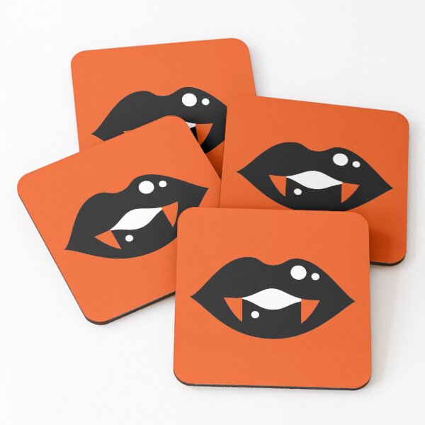 Item preview, Lips with fangs (on orange) designed and sold by SergPerep.