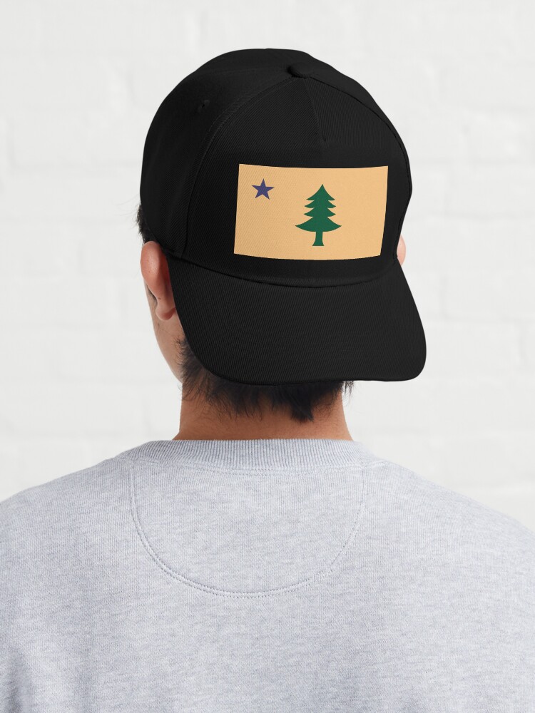 Alternate view of Historic Flag of Maine (1901–1909) Cap