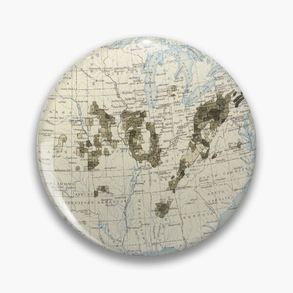Item preview, Old US Coal Mining Map (1898) Vintage United States Carbon Fuel Atlas designed and sold by BravuraMedia.