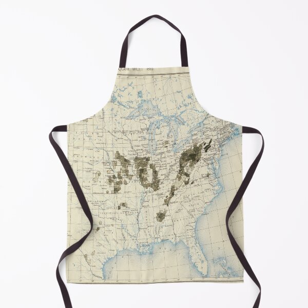 Item preview, Old US Coal Mining Map (1898) Vintage United States Carbon Fuel Atlas designed and sold by BravuraMedia.