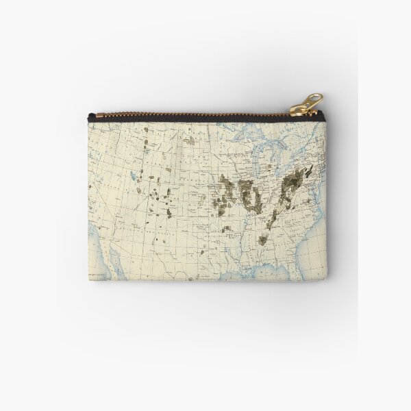 Item preview, Old US Coal Mining Map (1898) Vintage United States Carbon Fuel Atlas designed and sold by BravuraMedia.