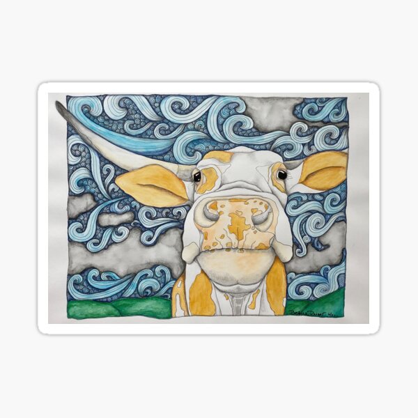 The friendly Bull Sticker