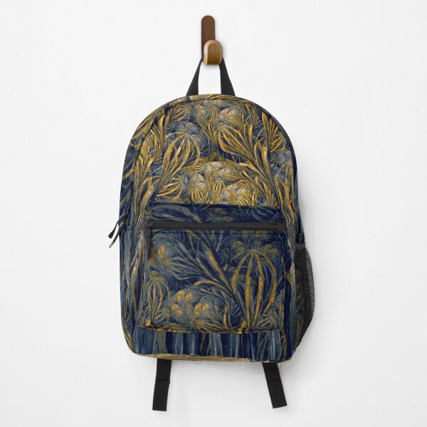 Item preview, 'Saffron' Abstract Blue And Yellow Floral Fractal Art designed and sold by Holmes-Ja.