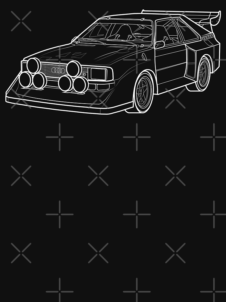 Camiseta esencial con la obra «AUDI QUATTRO S1 E2 